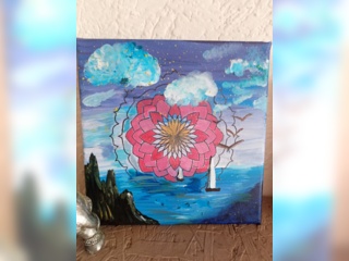 Мебель и интерьер - Другое - Картина 20*20 см, акрил