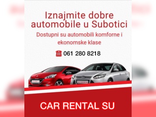 Услуги - Аренда авто - Аренда авто в Суботице от CAR RENTAL SU