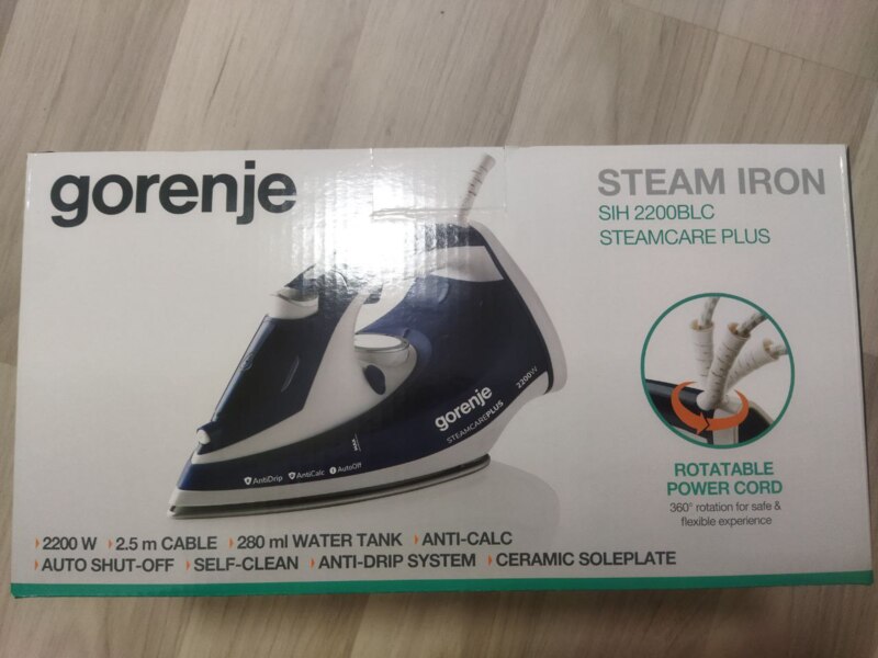Бытовая техника - Другое - Утюг Gorenje SIH2200BLC