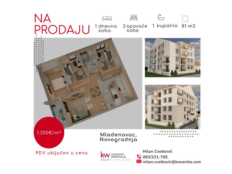 Недвижимость - Квартиры - Продается отличное новое здание, Младеновац