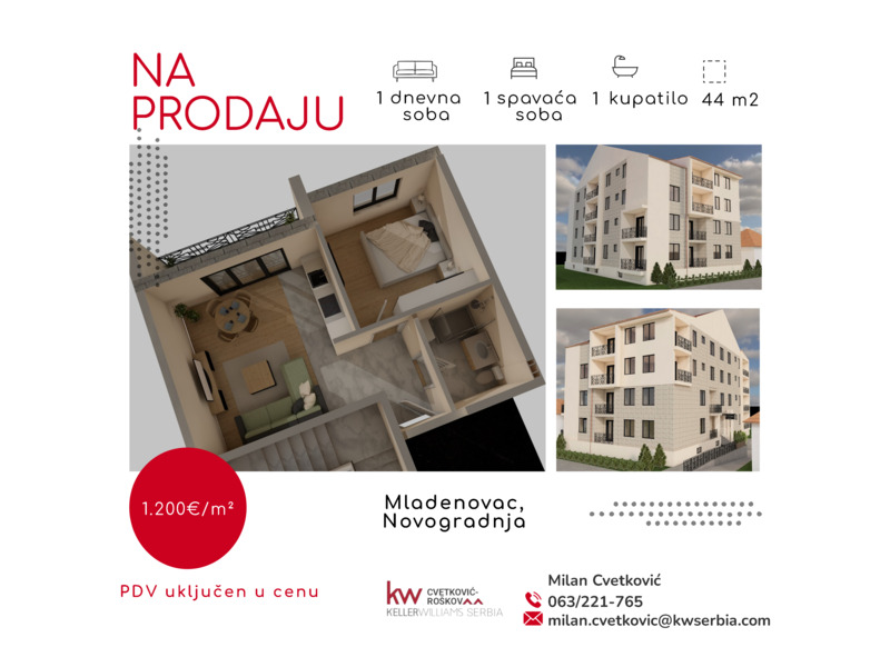 Недвижимость - Квартиры - Продается отличное новое здание, Младеновац