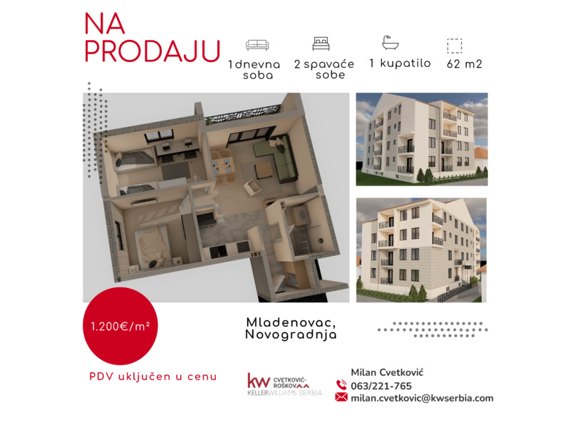 Недвижимость - Квартиры - Продается отличное новое здание, Младеновац