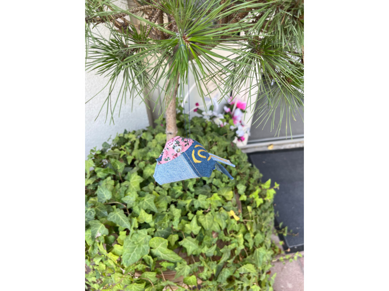 Товары для детей - Игрушки - Птичка-антистресс. Синяя с цветочной головой