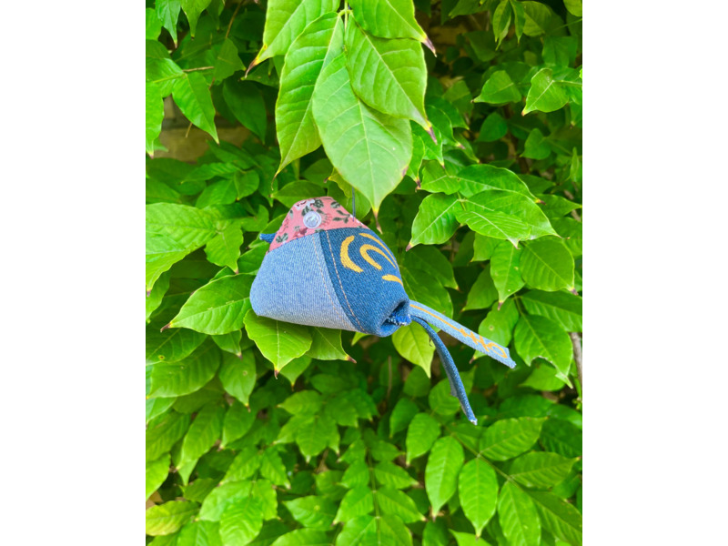 Товары для детей - Игрушки - Птичка-антистресс. Синяя с цветочной головой