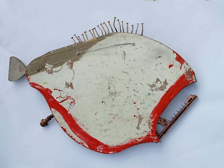 Мебель и интерьер - Другое - Настенное панно Рыба стиль Assamblage