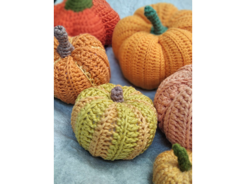Мебель и интерьер - Другое - Вязаные тыквы