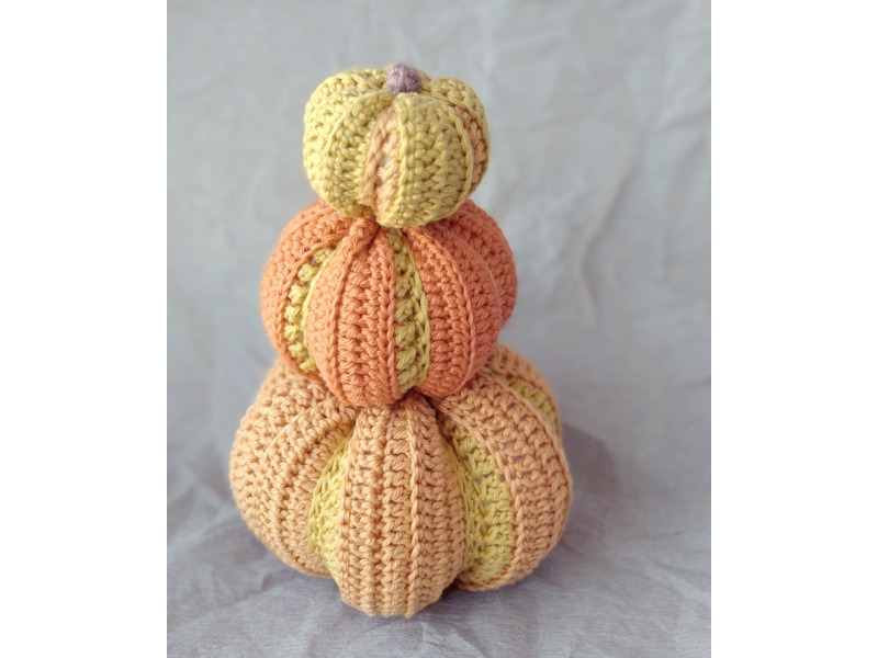 Мебель и интерьер - Другое - Вязаные тыквы