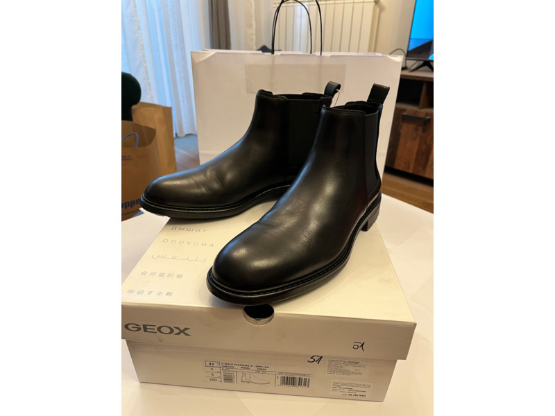 Одежда, обувь, аксессуары - Мужская обувь - Мужские кожаные ботинки челси Geox