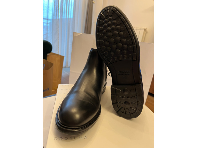 Одежда, обувь, аксессуары - Мужская обувь - Мужские кожаные ботинки челси Geox