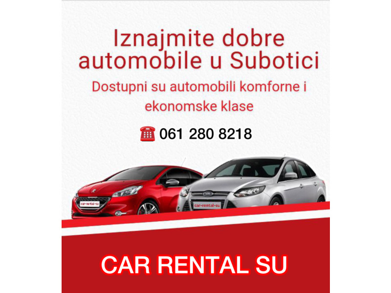 Услуги - Аренда авто - Аренда авто в Суботице от CAR RENTAL SU
